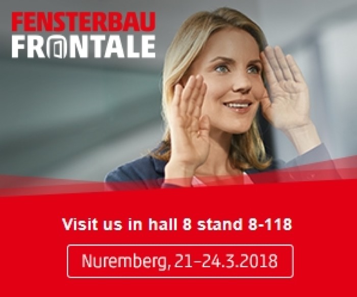 Join us at the FENSTERBAU FRONTALE trade show in Germany