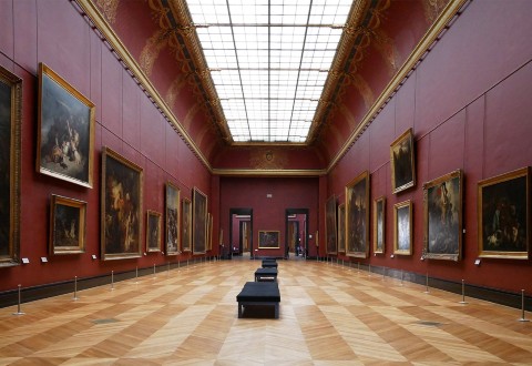 The Louvre's parquet floor