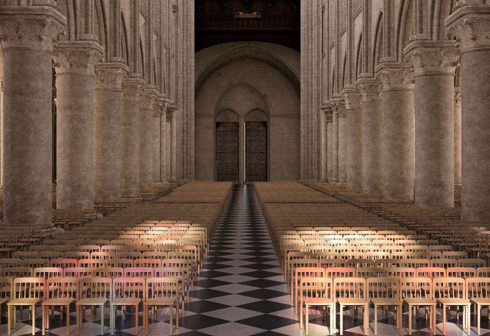 Notre-Dame de Paris: 750 solid oak wood panels enhance the manufacture of the cathedral's 1,500 new chairs