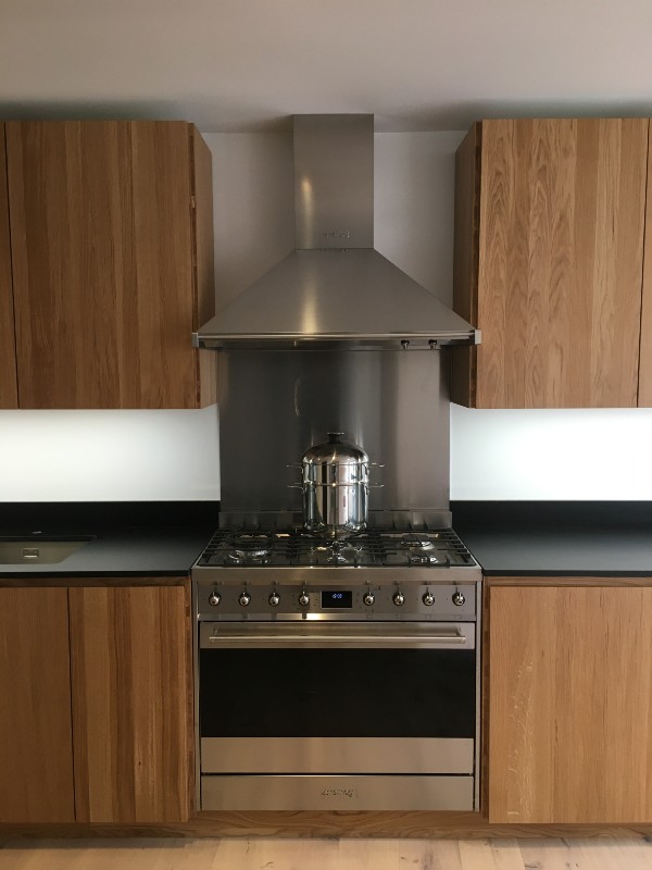 A kitchen transformed with 3-ply oak panels