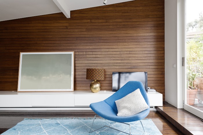 livingroom wood cladding design