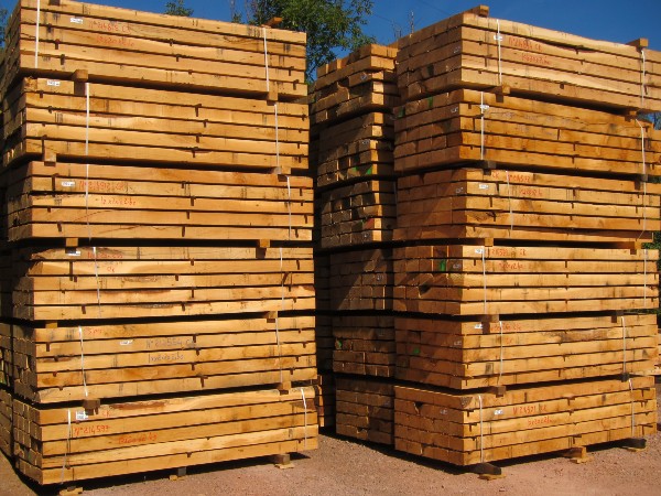 French oak sleepers small sections