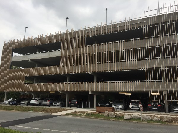 Car park at the Leroy Merlin Headquarters