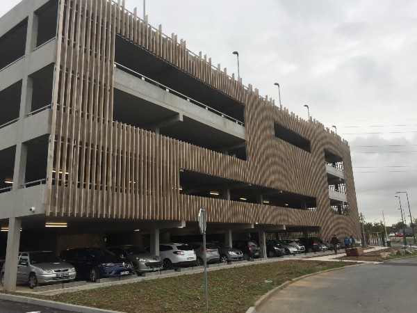 Car park at the Leroy Merlin Headquarters