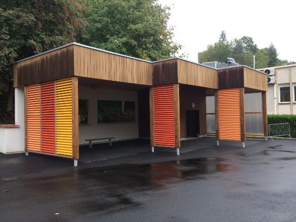 Bus shelter and Building