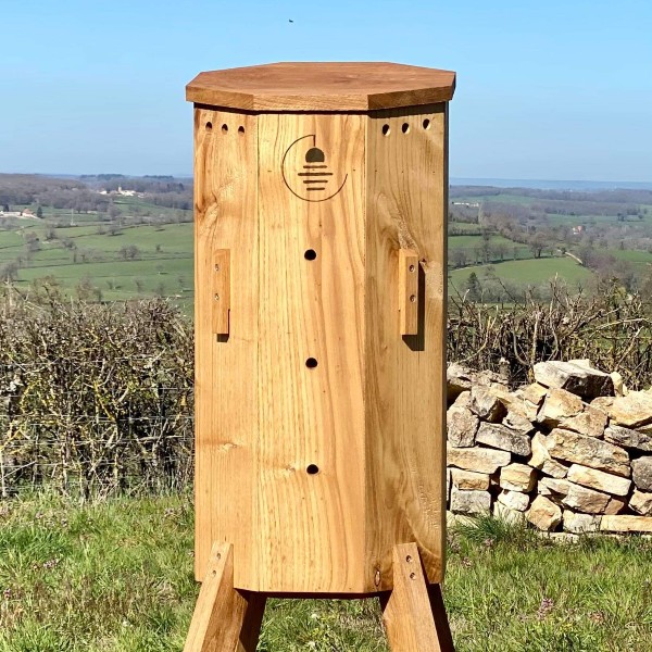 The Lunaire beehives chestnut wood