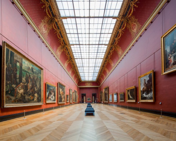 The Louvre's parquet floor