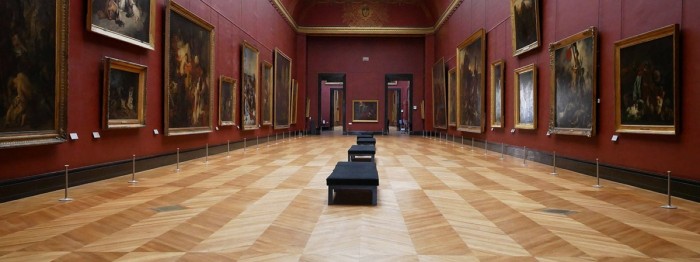 The Louvre's parquet floor