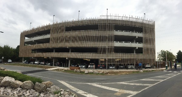 Car park at the Leroy Merlin Headquarters